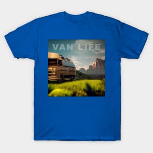 Van Life Camper RV Outdoors in Nature T-Shirt